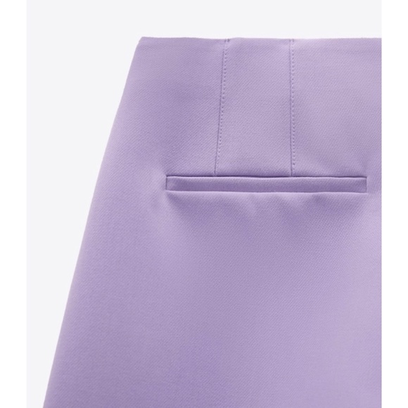 ZARA • Lavender/Lilac/Purple High-Waisted Mini Shorts - Picture 7 of 16